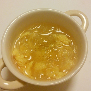 ずぼらレシピ☆春雨と卵の中華スープ
